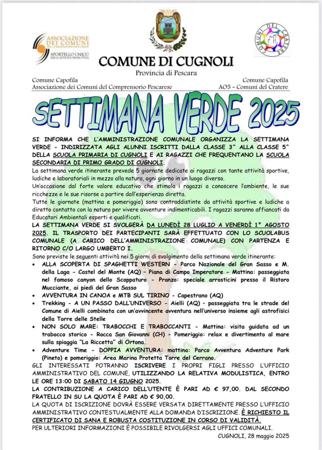 Settimana verde 2025